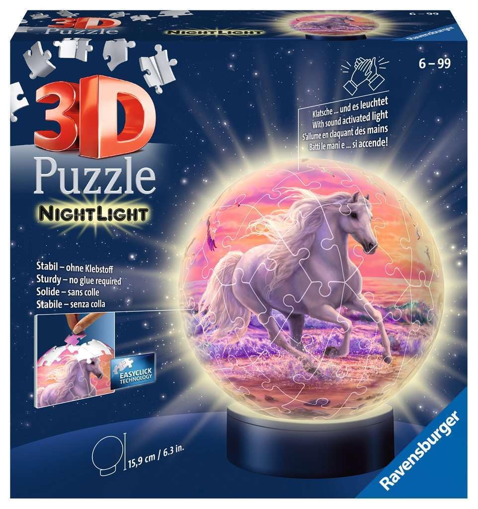 Puzzle Ravensburger Mi Caballo - 3 Modelos De 49 Piezas, Para Niños A Partir De 3 Años