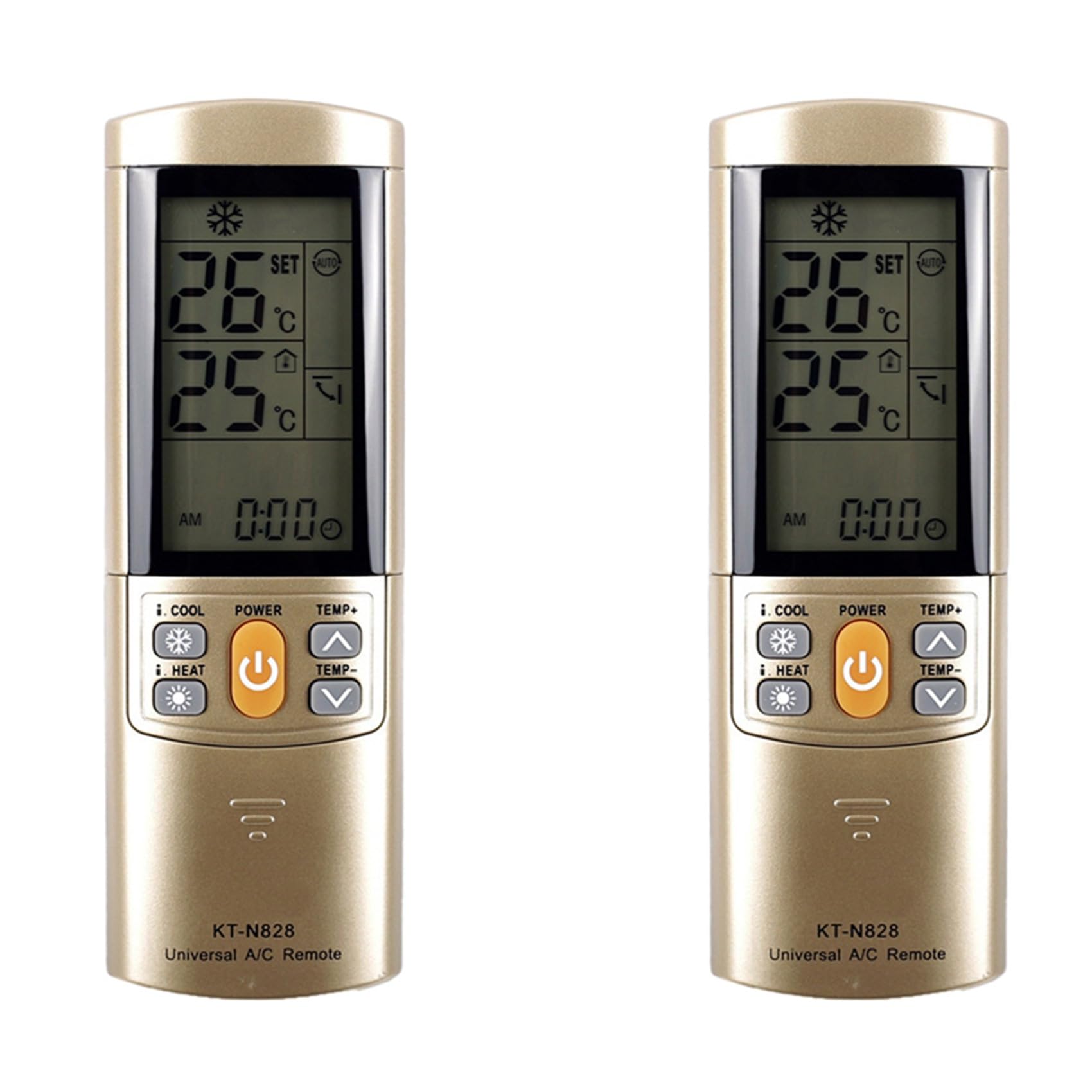 Hndhbfgrt 2X KT-N828 Universal AC Remote Control Conditioner Remote Control KT-N828 - Efficient Replacement Remote