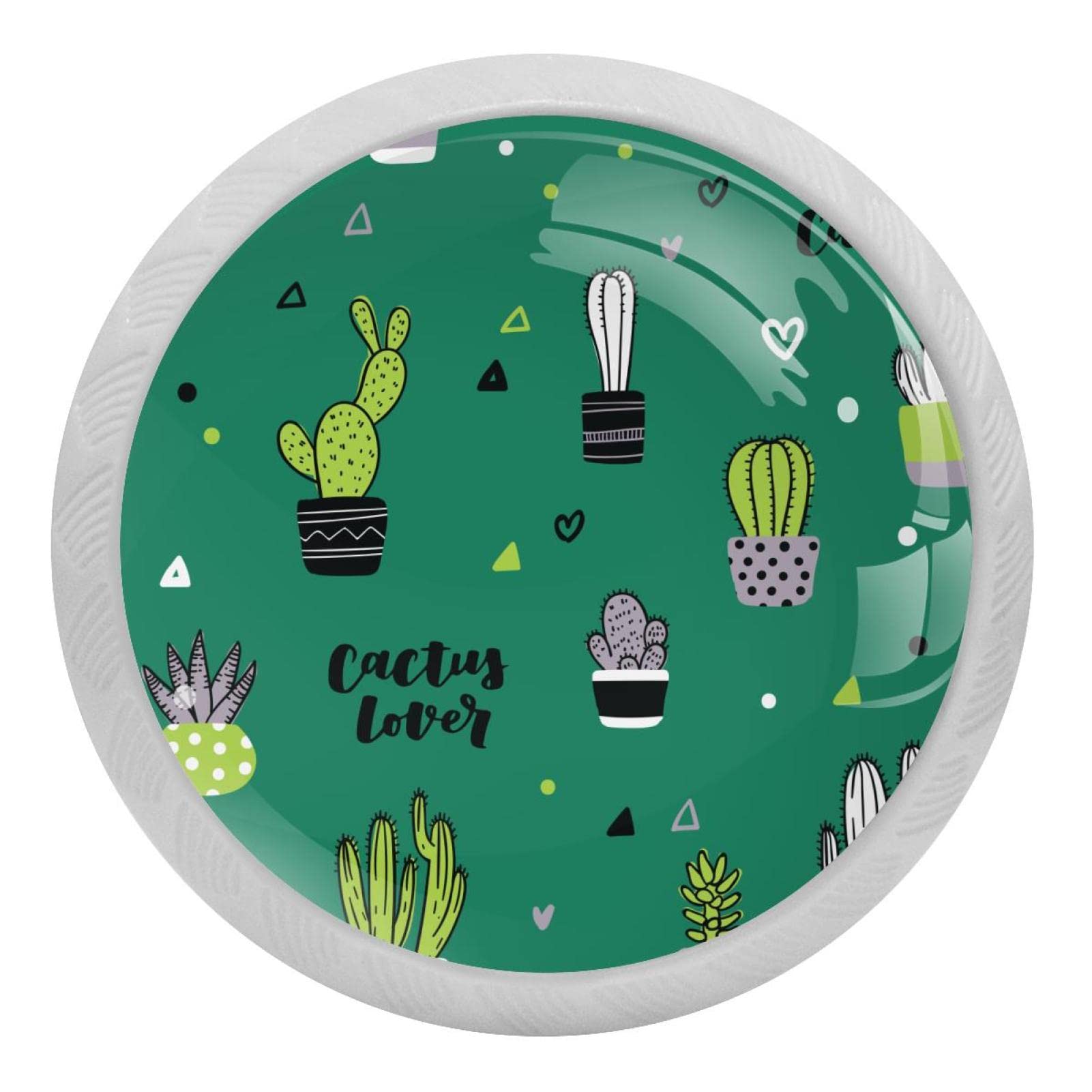 Boutons de tiroir en verre 35 mm style cactus pour moderniser une armoire de cuisine
