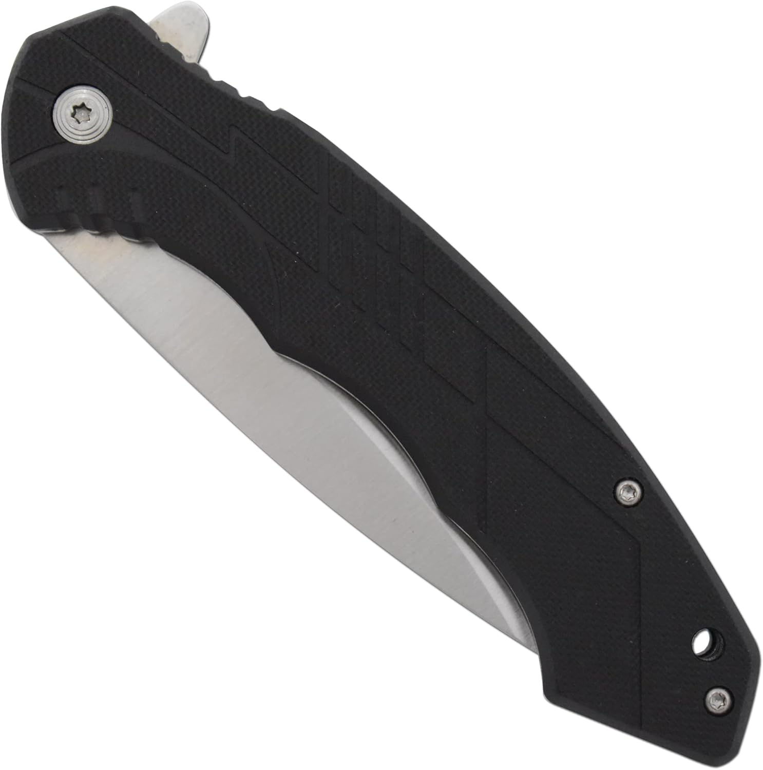 Snake Eye Xtreme Collection Pivot Langford Folding Ball Bearing Flipper Liner Lock Pocket Knife(1108) (Black)