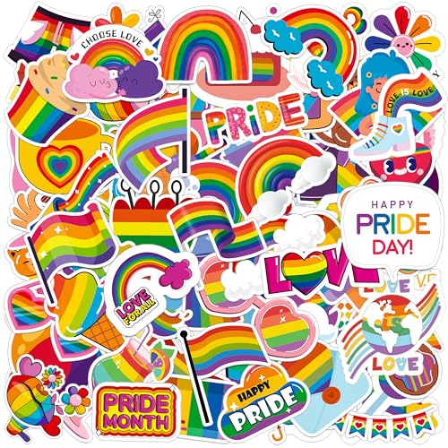 HSHFAMIIY Pride Stickers 100Pcs Pride Accessories Gay Stickers