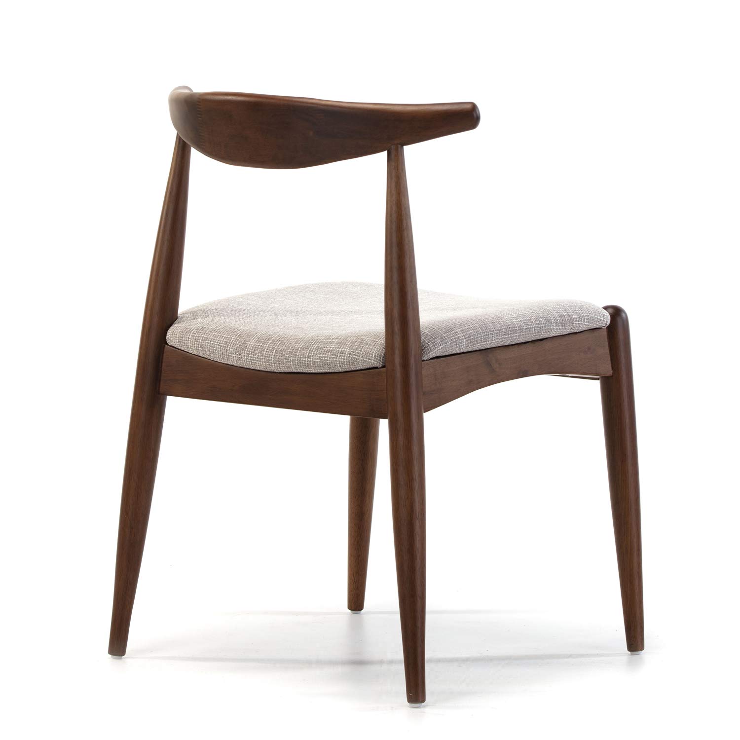 VS Venta-stock Pack 2 chaises Corzo Color Noyer, Bois Massif, 52,5 cm (Longueur) 50 cm (Profondeur) 74,5 cm (Hauteur)