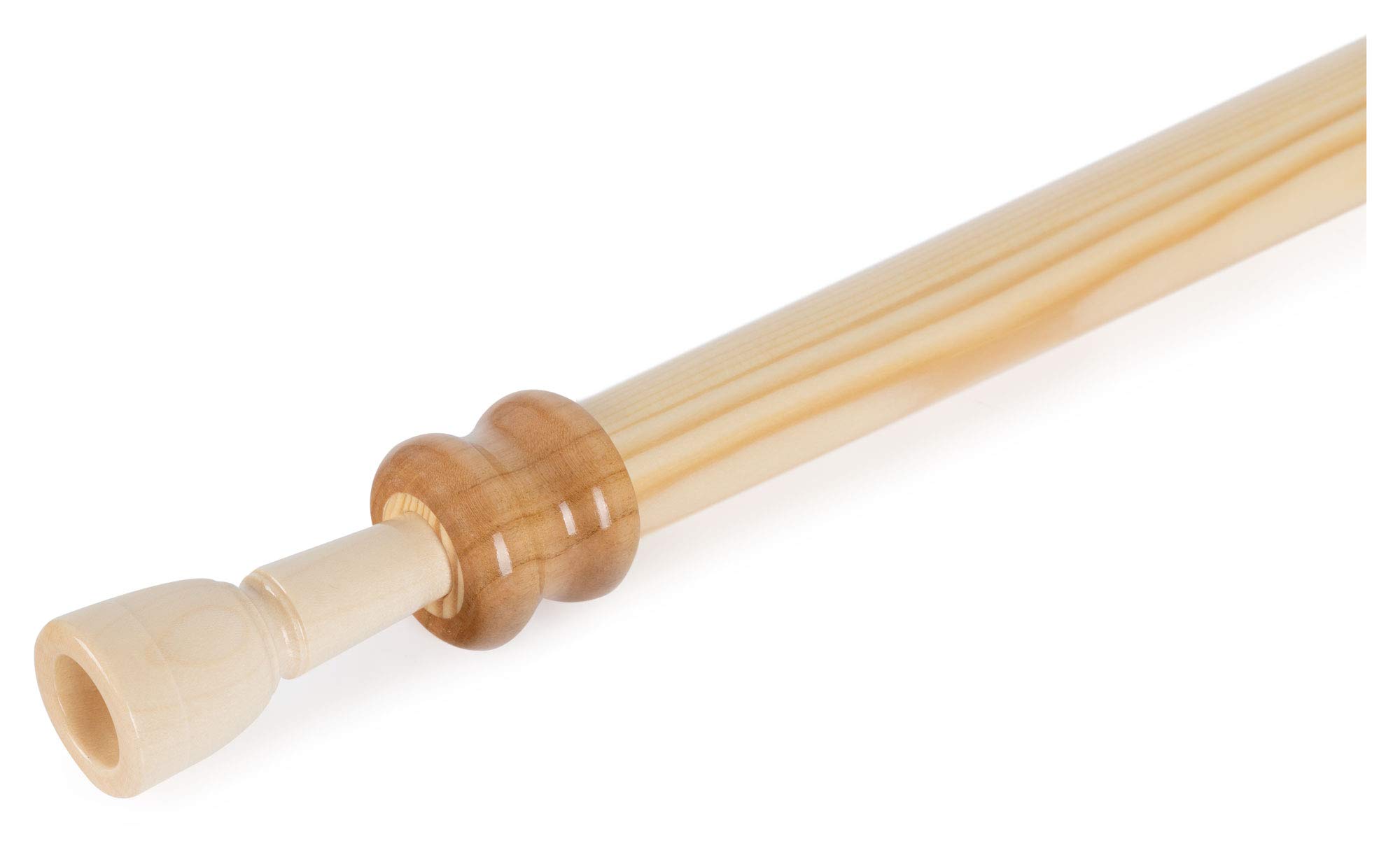 Alphorn Natur Fichte F (3-teilig, F-Stimmung, 360 cm, natur lackiert, 440 Hz, inkl. 19 mm Mundstück)