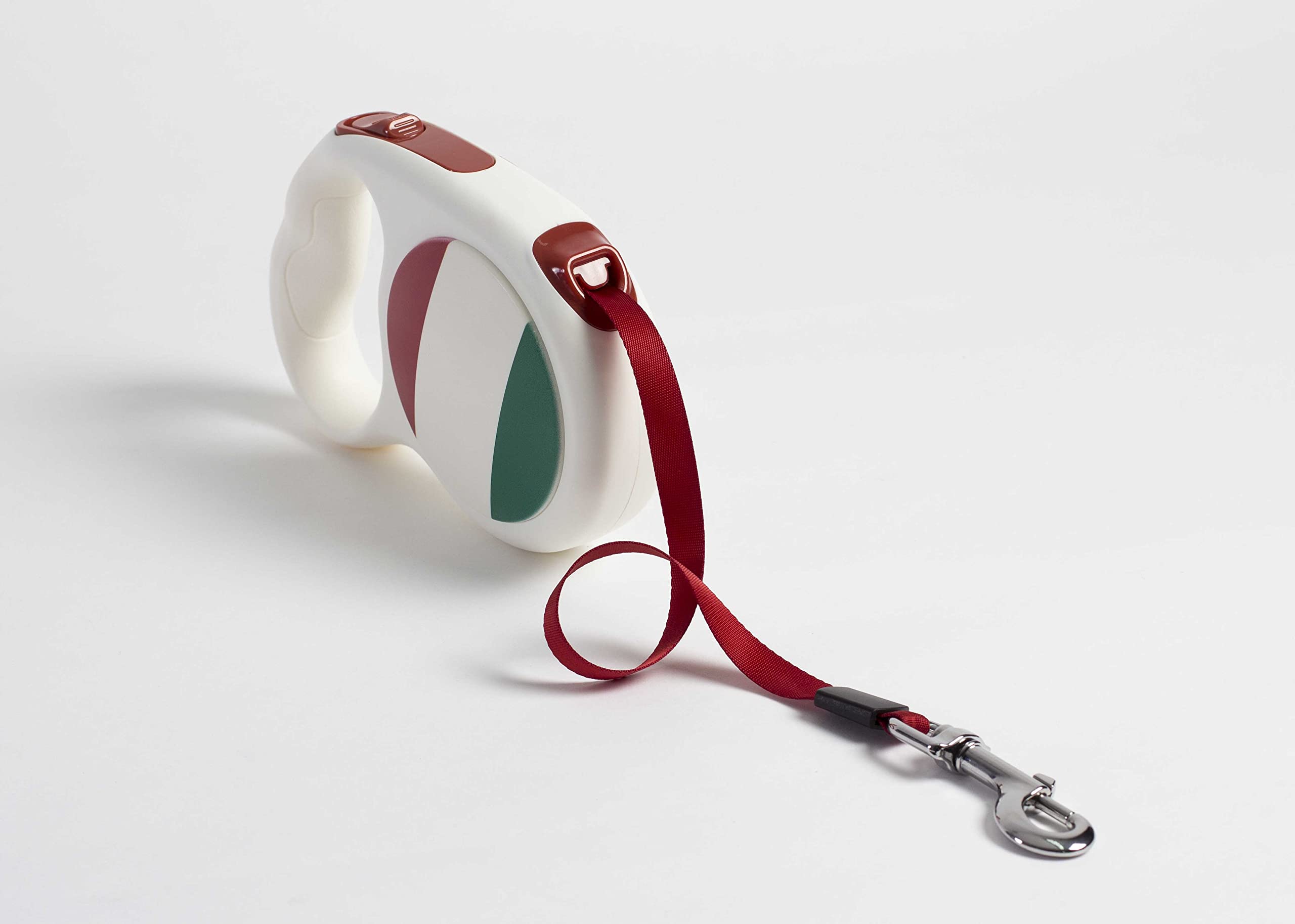 Guinzaglio Retrattile Per Cani Con Bandiera Italiana - 5 Metri, Per Cani Piccoli E Medi (fino 15Kg) - Foto 2