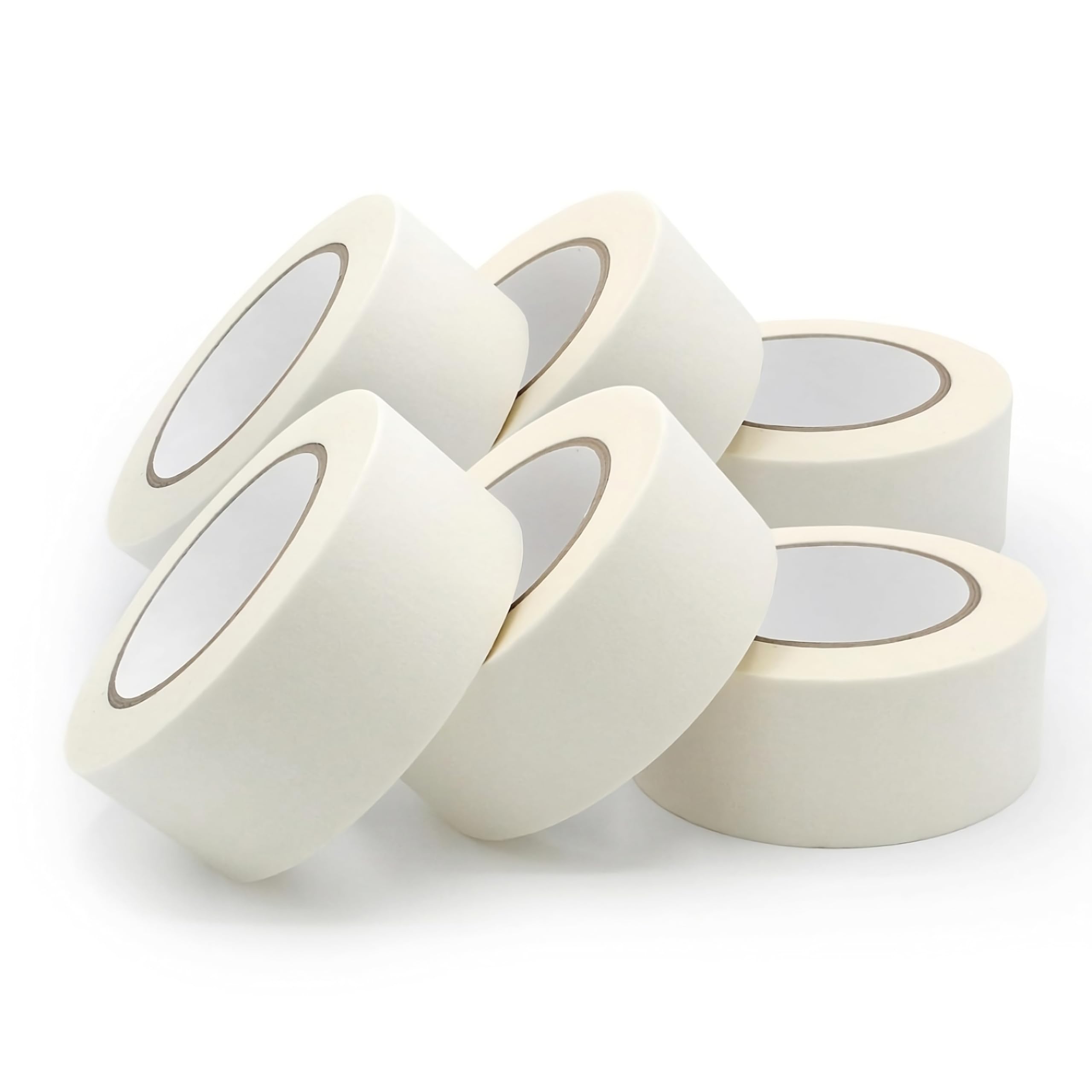 Al FAKHAMAMasking Tape (2 INCH X 50 YARDS) Multi Surface Masking Tape For Painting, Painters Tape for Sharp Paint Lines, Decorators Tape, Art And Crafts Masking Tape, Paint Tape - Pack Of 3