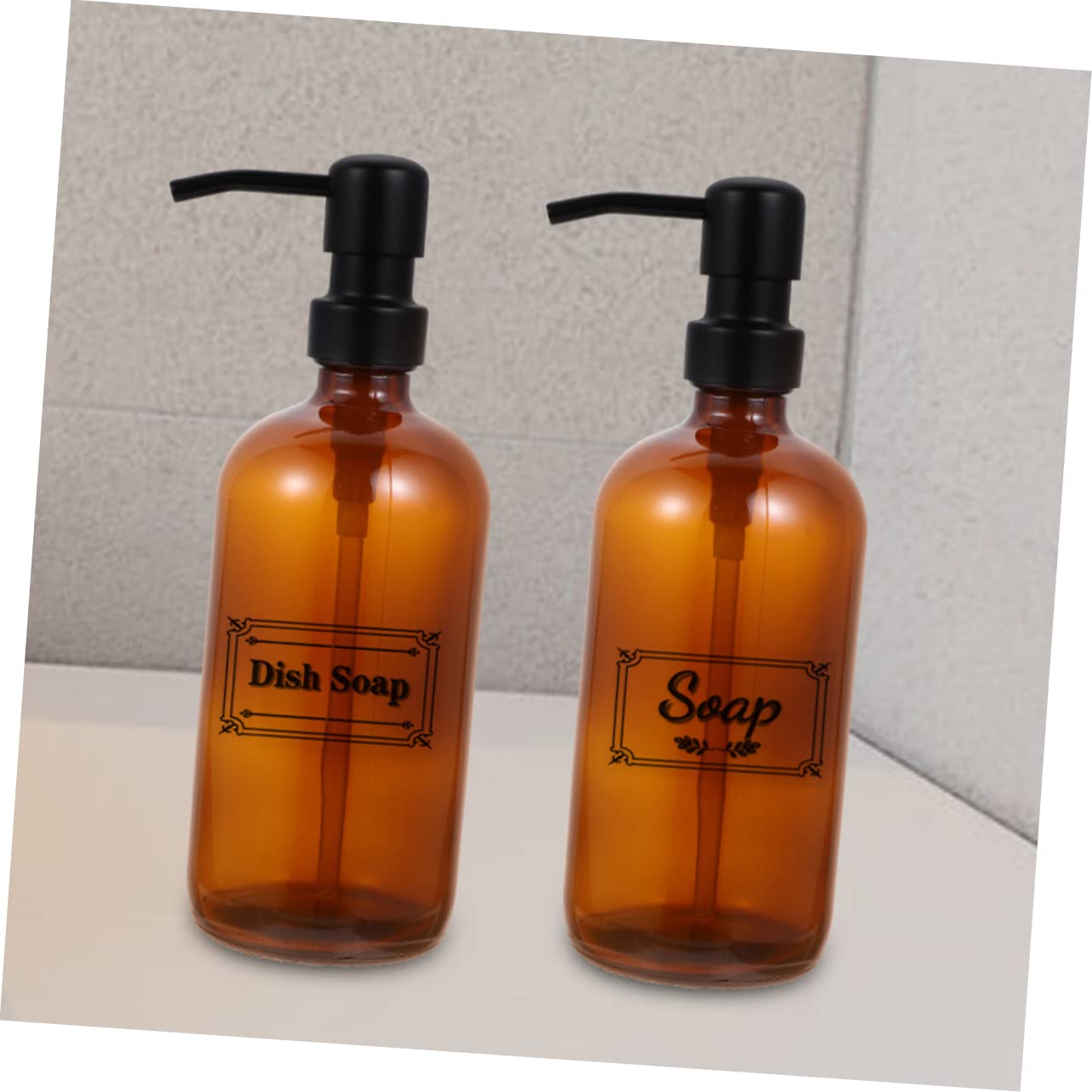 2piezas Dispensador De Loción Rellenable con Bomba Botellas Vacías para Champú y Acondicionador