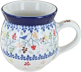 Blue Rose Polish Pottery Autumn Grove Bubble Mug