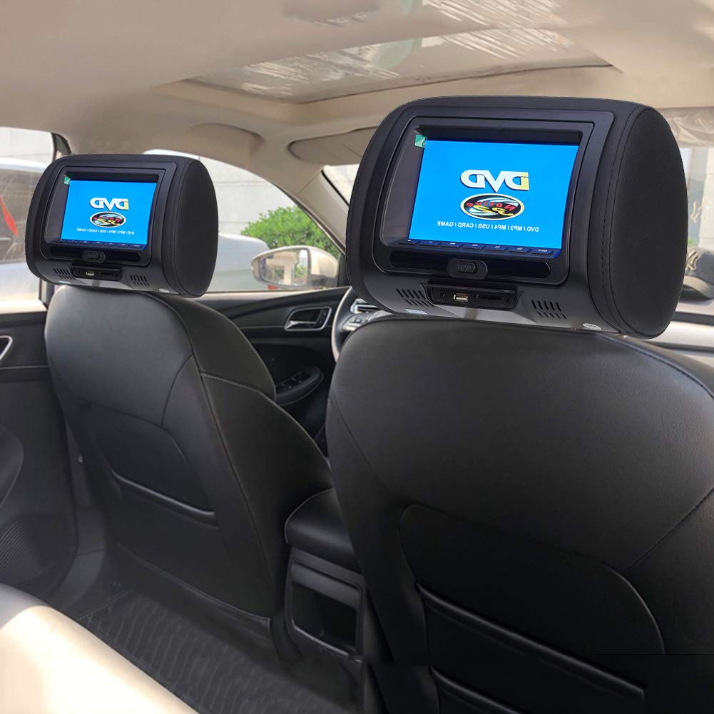JSCARLIFE Pantalla de resolución para reposacabezas de coche, 800 x 480 megapíxeles