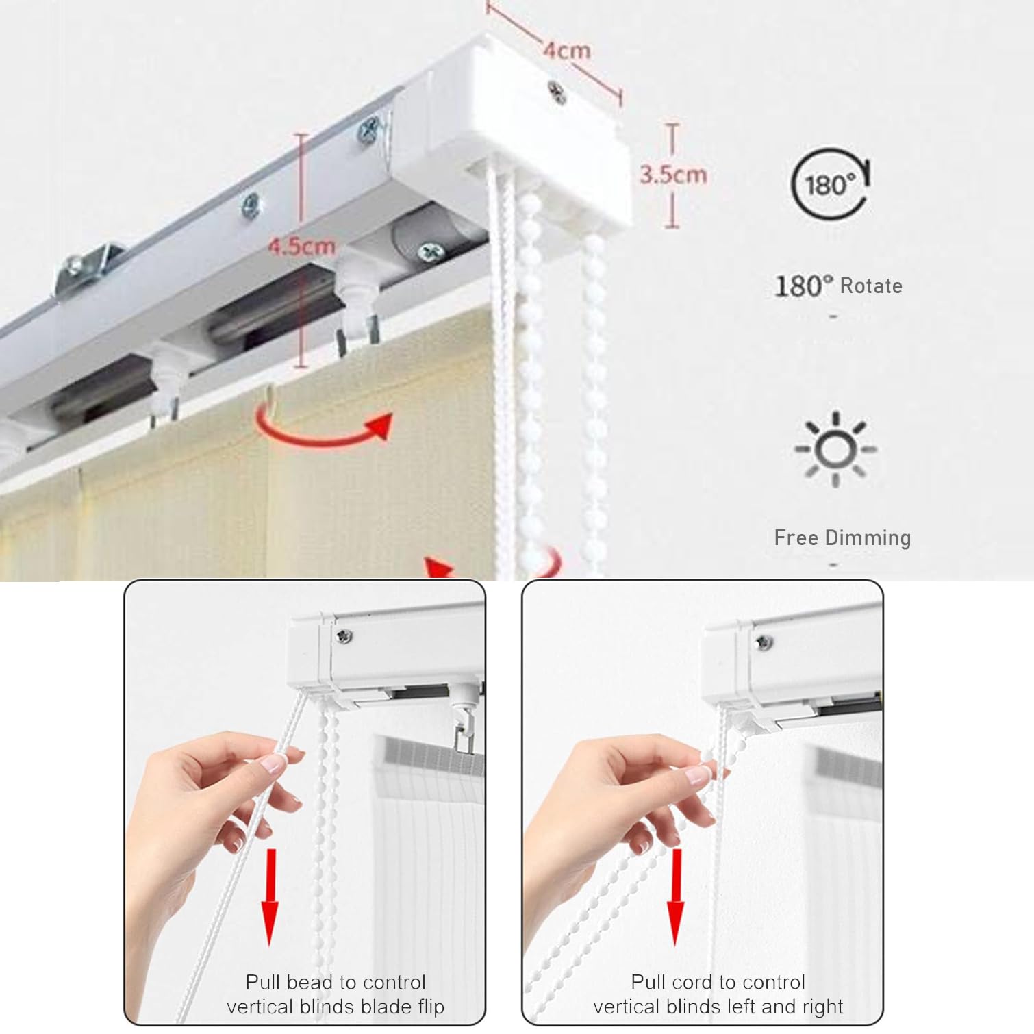 Tenda veneziana per porte scorrevoli e patio, filtraggio della luce e oscurante, tessuto isolante termico, perfetto divisorio, dimensioni 135 cm x 250 cm