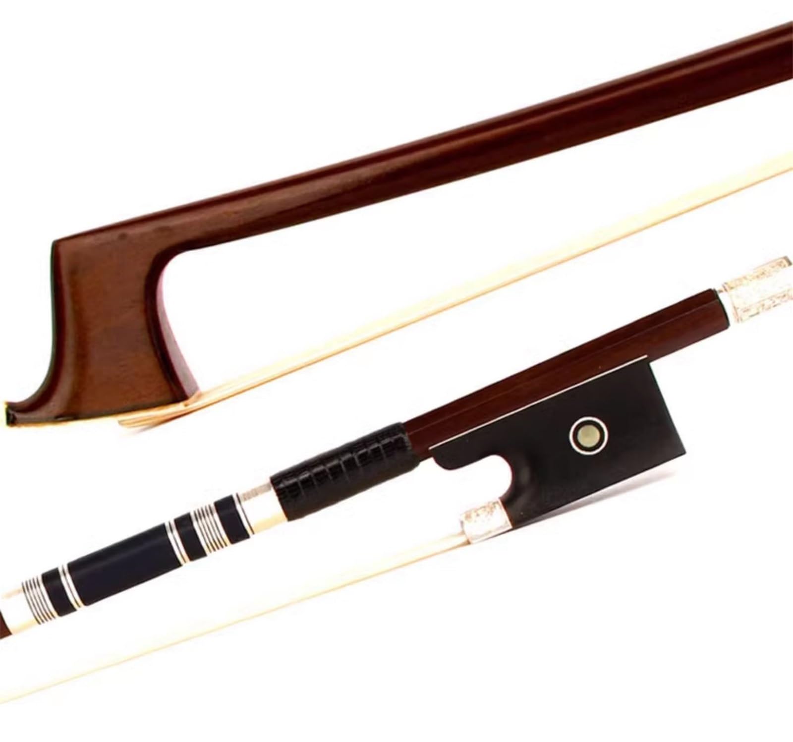 Handgefertigte Geigenbögen Professioneller Violinbogen 4/4 Ebenholz Schachtelhalmbank(Type 2)