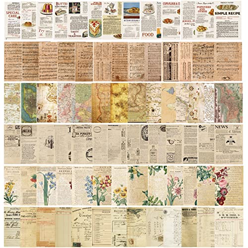 180 Hojas Papel Scrapbooking Vintage Papeles Decorados Scrapbooking Vintage Decoración Material de Scrapbooking Manualidades Papel para Papeles Scrapbooking Vintage Diario Album de Fotos Calendario Cover