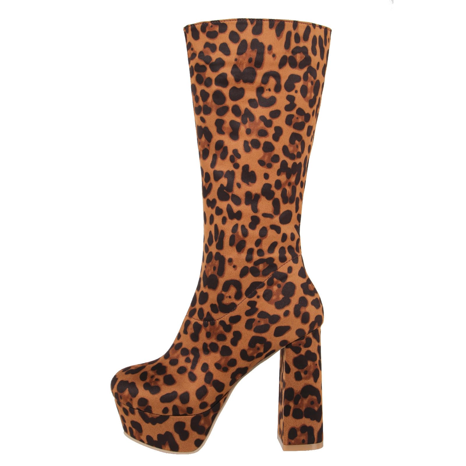 Bottes talon 12cm confortables grâce à la semelle plateforme épaisse
