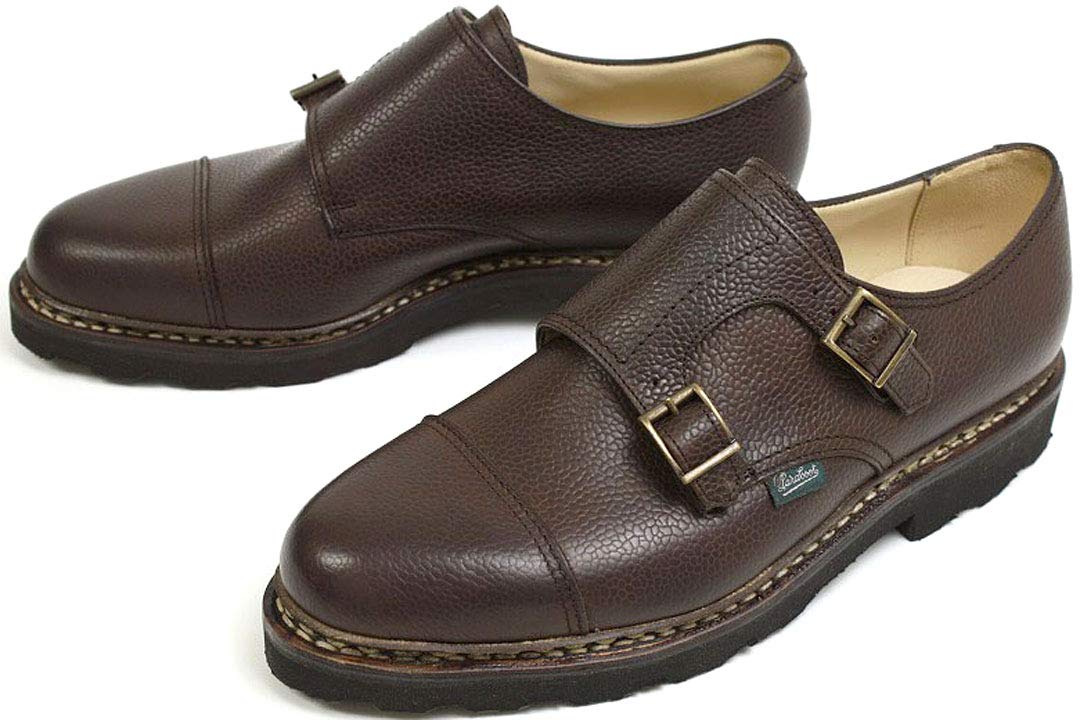 Amazon | [パラブーツ] ダブルモンク ウィリアム グレインレザー