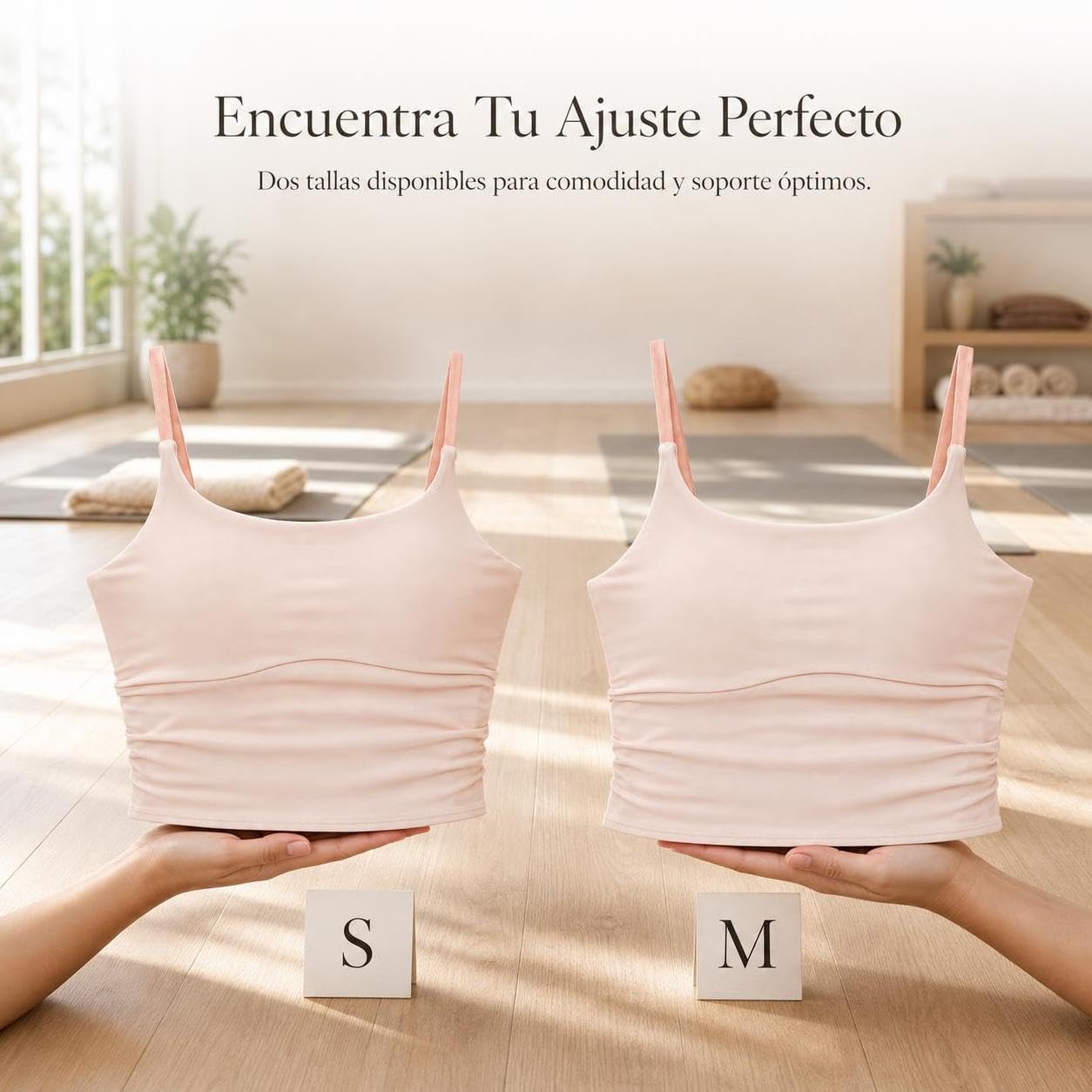 Top Acolchado, Soporte Medio para y Fitness, para Entrenamiento
