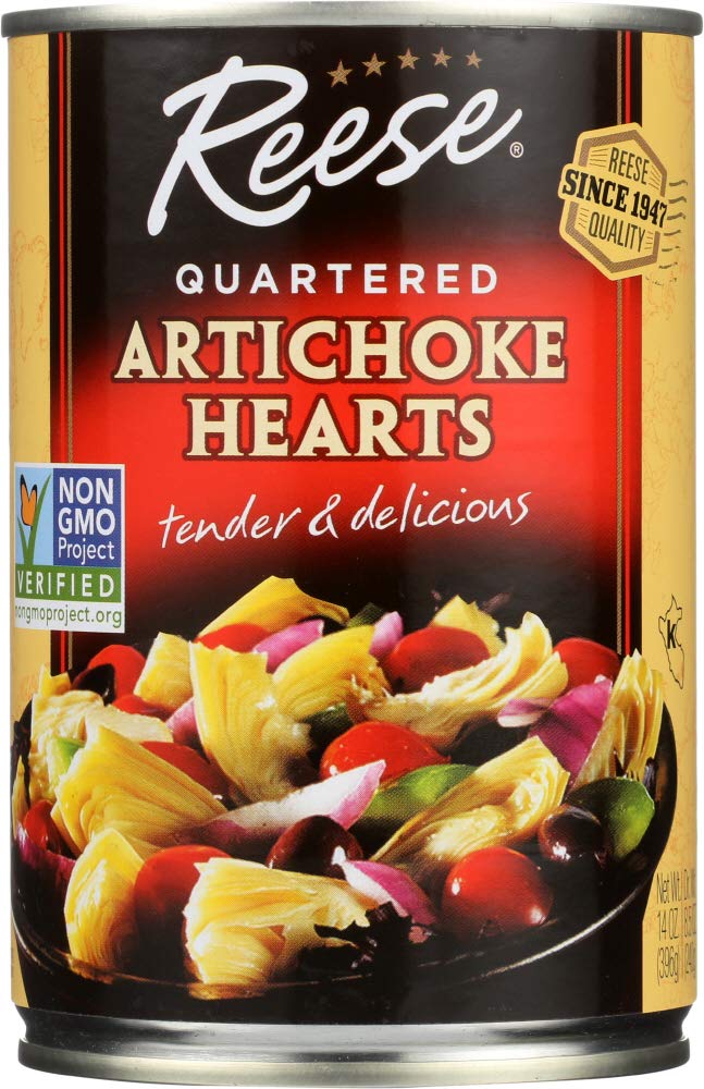 Reese Quartered Artichoke Hearts, 14-Ounce Cans (Pack of 12) ( Value Bulk Multi-pack)