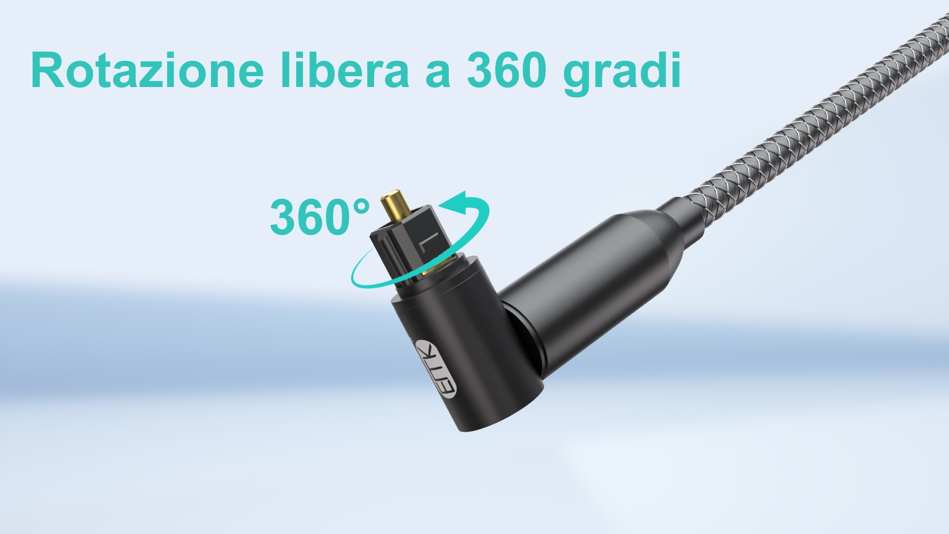 Cavo Audio Ottico Toslink Angolo Retto - 90 Gradi, 0.5m, Per TV E Soundbar - Foto 9