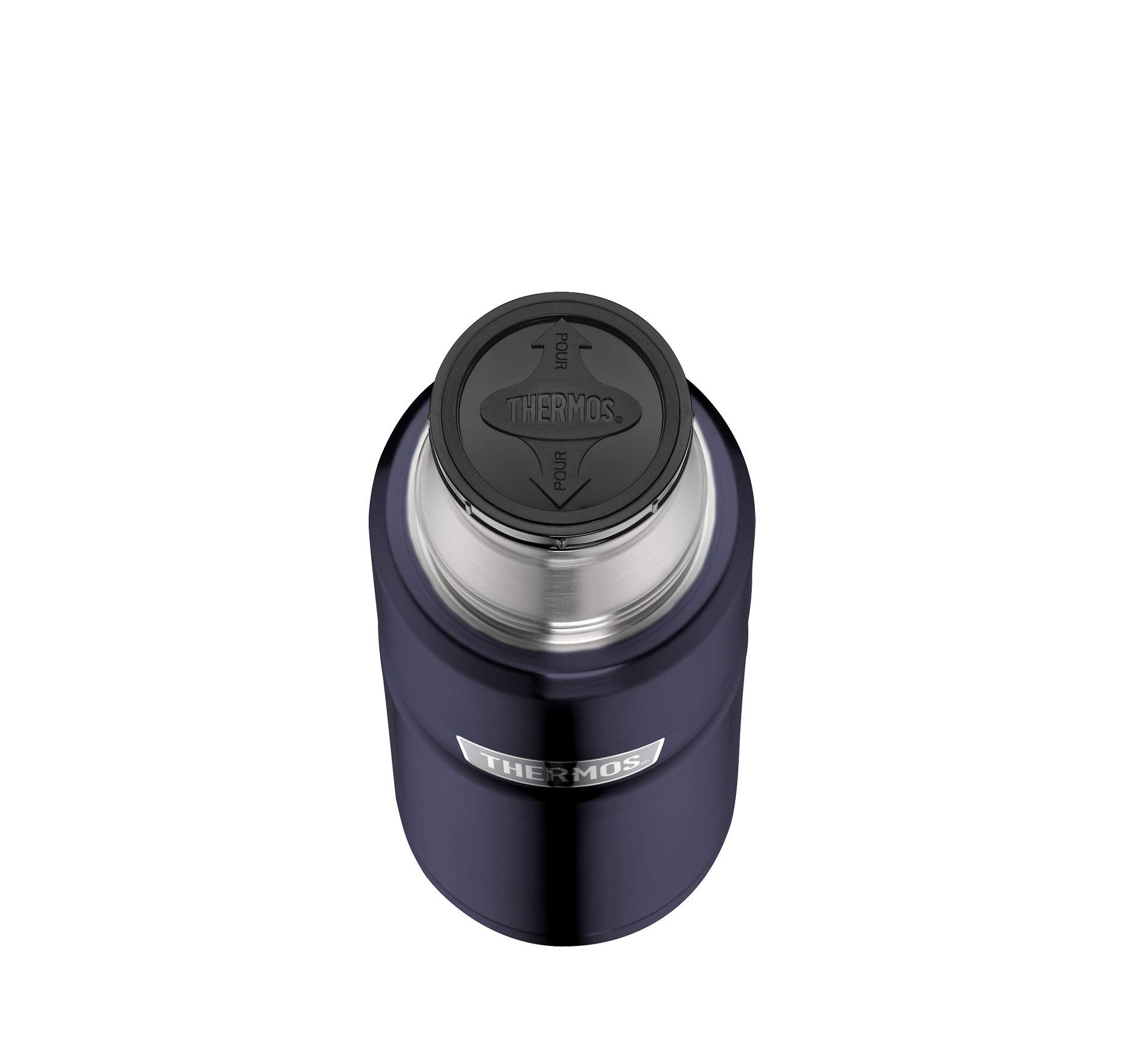 THERMOS STAINLESS KING BEVERAGE BOTTLE 0,47l, midnight blue, Thermosflasche, 12h heiß / 24h kalt + THERMOS STAINLESS KING FOOD JAR 0,47l, midnight blue, Thermosbehälter inkl Löffel, 6h heiß / 24h kalt