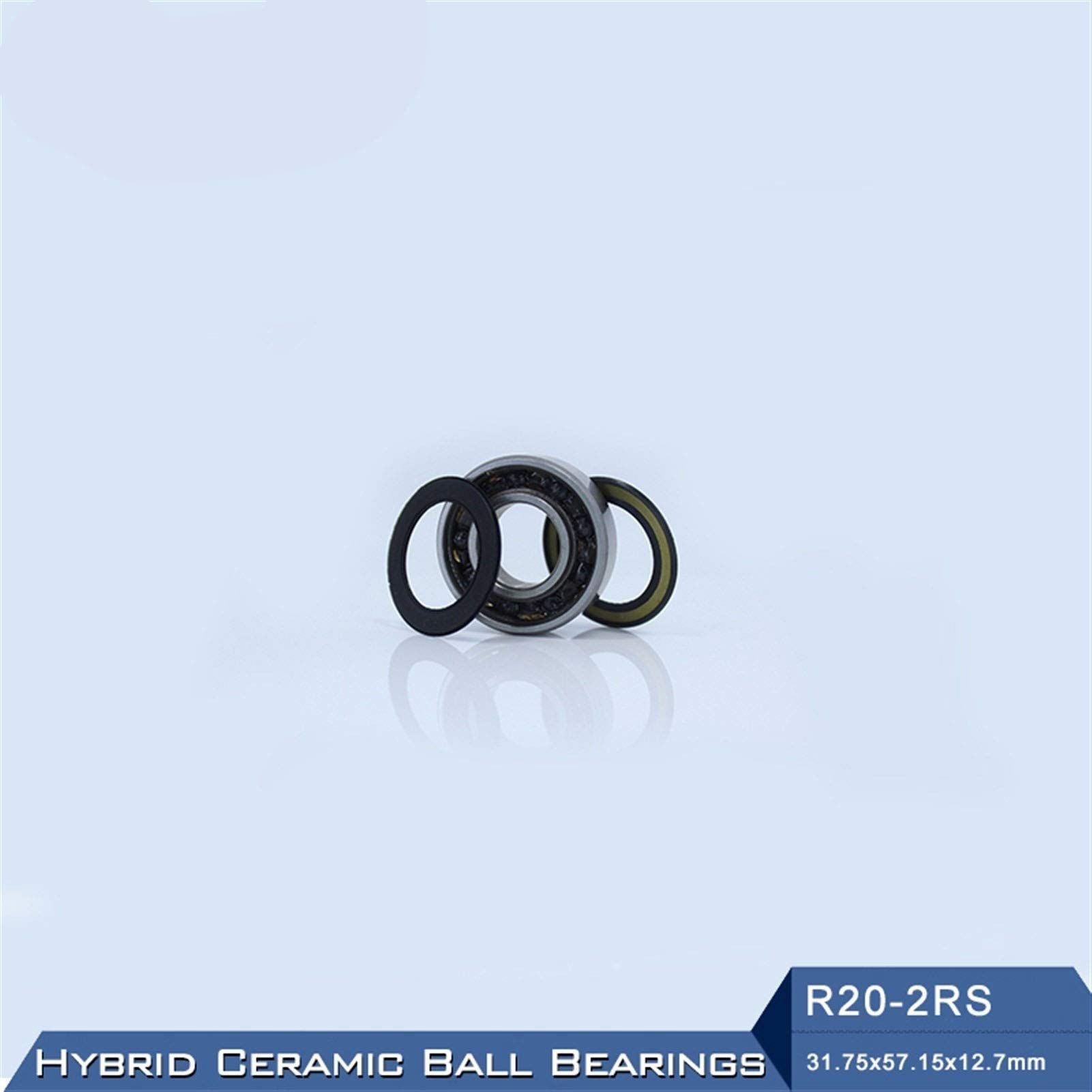 rodamientos 1 rodamiento de cerámica híbrido R20 31,75x57,15x12,7mm husillo de Motor Industrial R20HC Si3N4 rodamientos de Bolas 3NC R20RS
