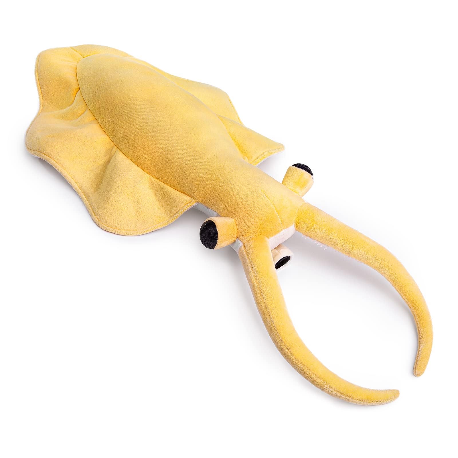 Realistic Cambrian Ancient Organism Nectocaris Pteryx Plush Toy - Simulation 19" Lifelike Cambrian Sea Creature Nectocaris Stuffed Animals, Creative Ocean Model Plushie, Unique Plush Gift for Kids