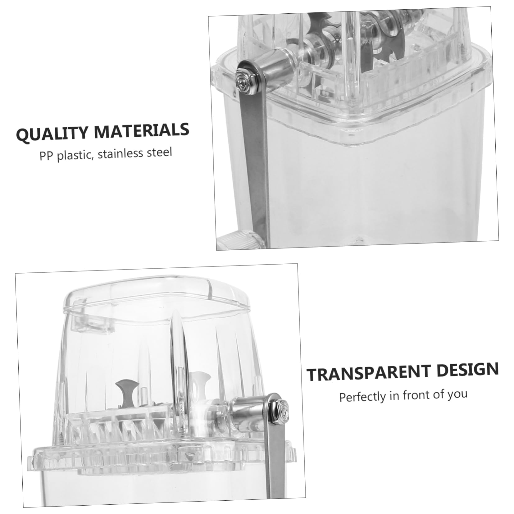 COLLBATH Trituradora De Hielo Manual Multifuncional para Bebidas Frías Picador De Hielo para Casa Oficina y Eventos Al Aire para Granizados y Cócteles Sin Electricidad