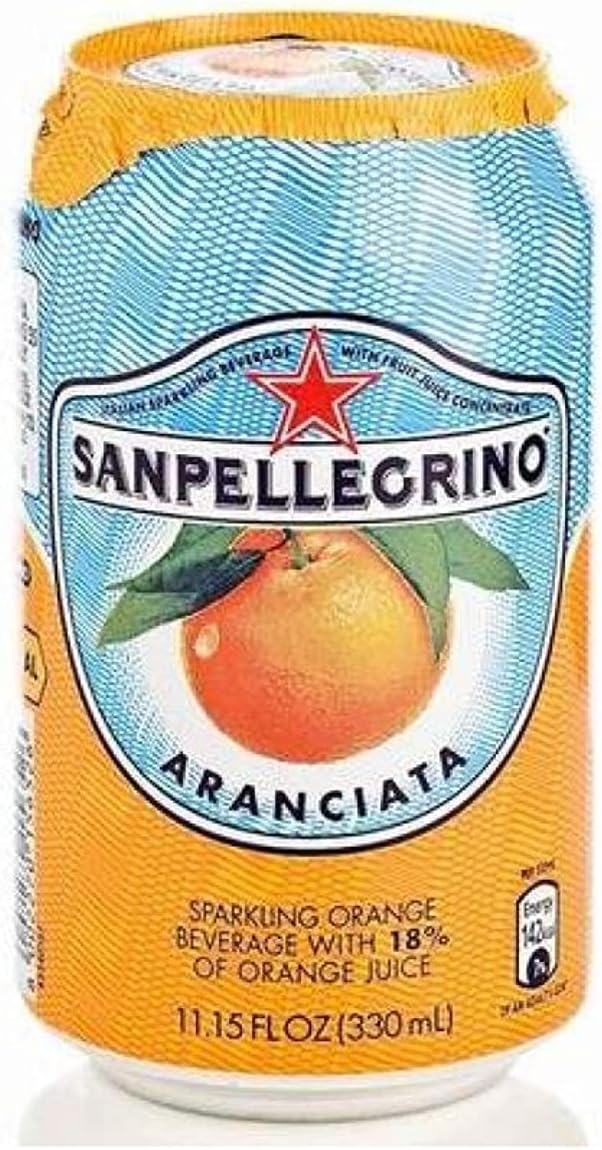 San Pellegrino Sparkling Fruit Beverage Aranciata/Orange Can 330ml