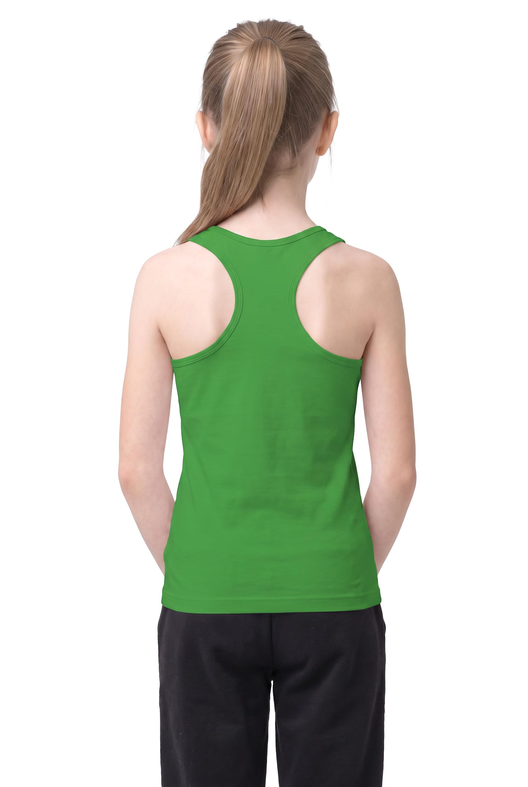 Kurve Premium Girls Seamless Supersoft Wide Strap Comfortable Racerback Tank (Made with Love in The USA)