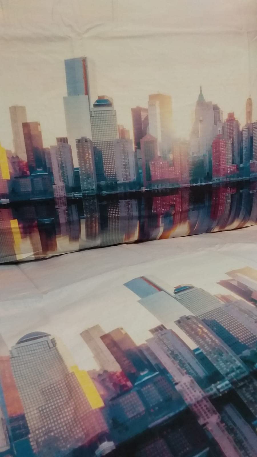 Copripiumino Matrimoniale con Stampa Digitale Fantasia New York America 100% Cotone Sacco+2Federe Novita' 2021 !!!!!