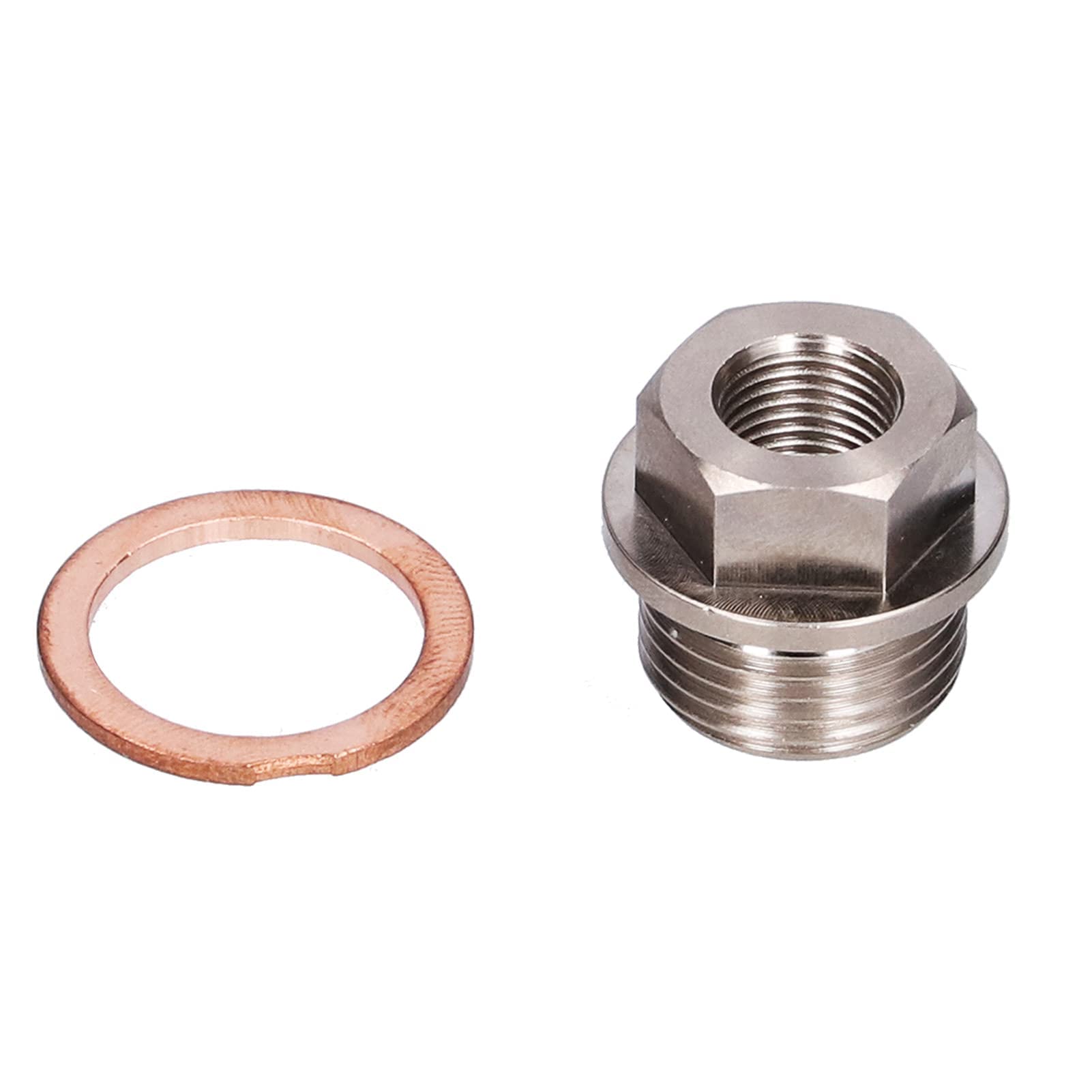 Adattatore Sensore Pressione Olio Filettatura M18x1,5 a 1/8NPT Sensore Temperatura Acqua di Scarico con Guarnizione