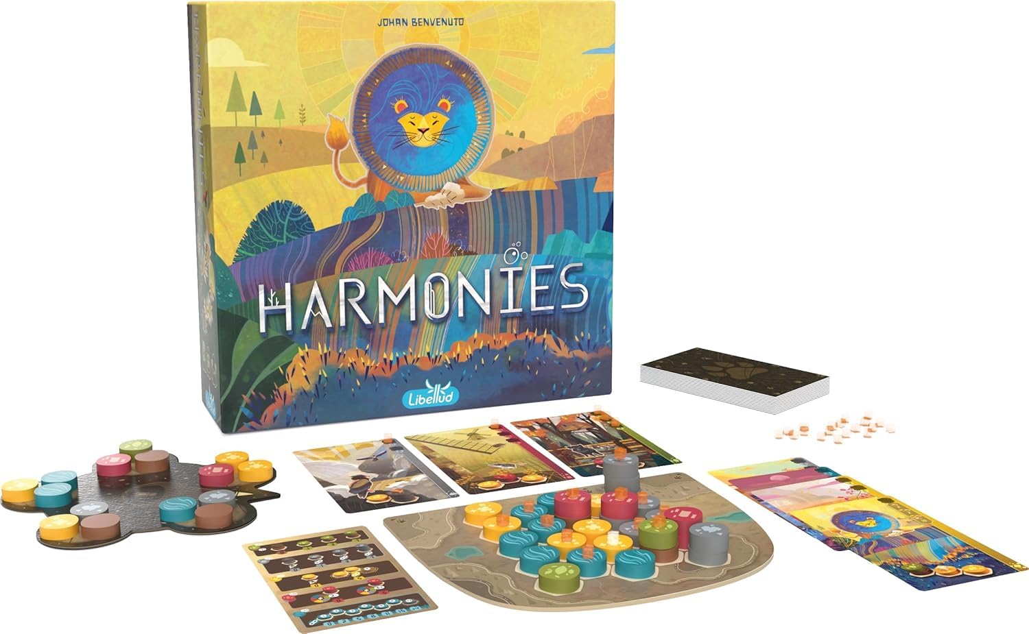 Libellud - Asmodee - Armonies - Giochi da tavolo - Giochi di famiglia e amici - Creazione di paesaggi e habitat per animali - Strategia e creatività - a partire dai 10 anni - versione francese