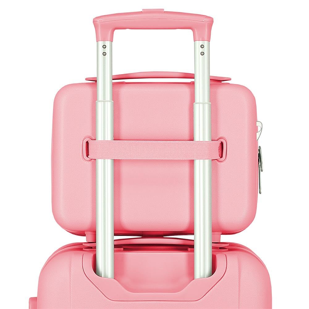 Joumma Disney Stitch You & Me Trousse de Toilette Adaptable Rose 29x21x15 cm Rigide ABS 9.1L 0.8 kgs