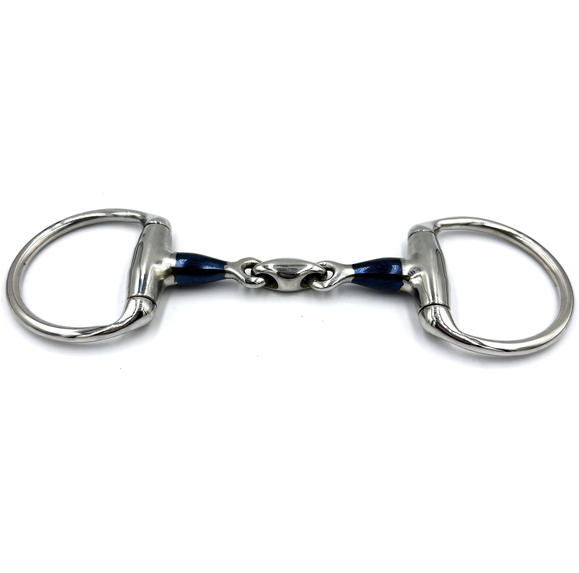 ES0283 Sweet Iron - Morso a testa di oliva, doppio rotto in acciaio inox, diametro anello 70 mm, spessore dentatura 14 mm (9,5 cm)