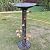 HUWAIPL 38" H×18" W Large Bird Baths for Outdoors,Cylindrical Base Metal Bird Bath,Vintage Bird Bath Bowl, Bird Feeder Seed Tray Garden Lawn Yard Decor