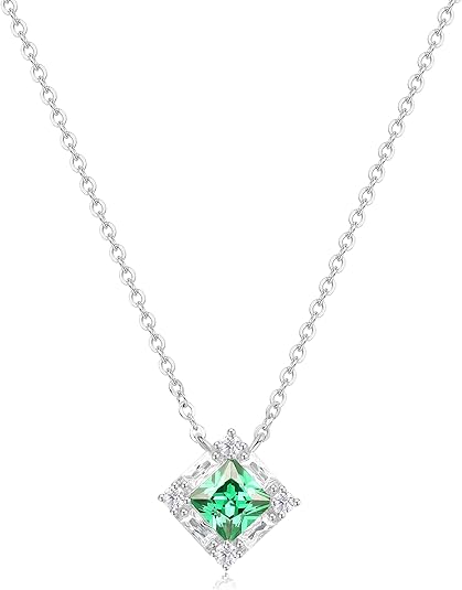 TutuTiara. Charm Sterling Silver Pendant Necklaces, Low Hypoallergenic Fashion Jewelry, Adjustable Chain Choker Necklace, Perfect Gifts for Mom Girlfriend Wife Daughter