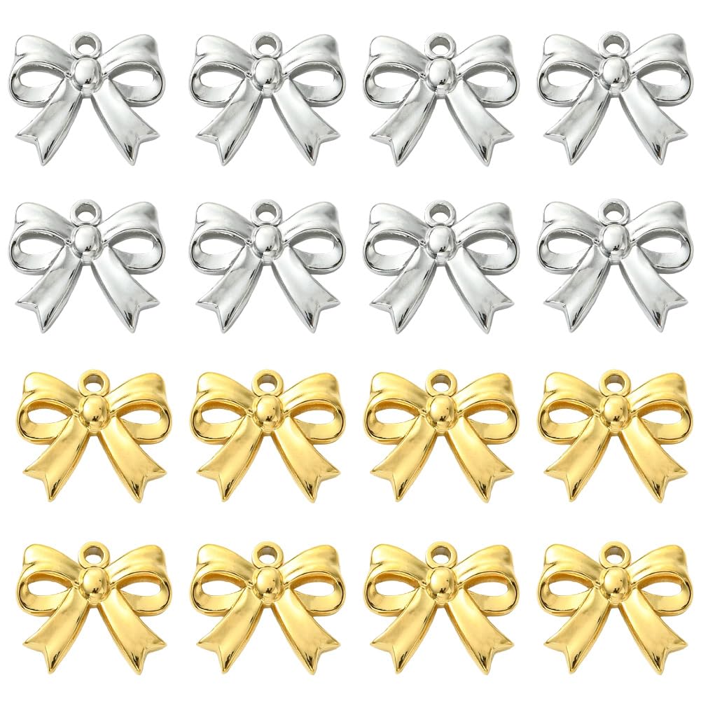 Breloques nœud papillon en or et argent pour réparer et personnaliser vos bijoux