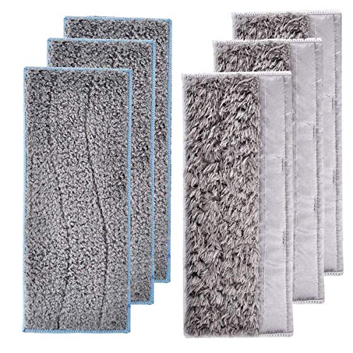 ESO 6 Pack(3 Wet Pads & 3 Dry Pads) Replacement Mopping Pads Compatible