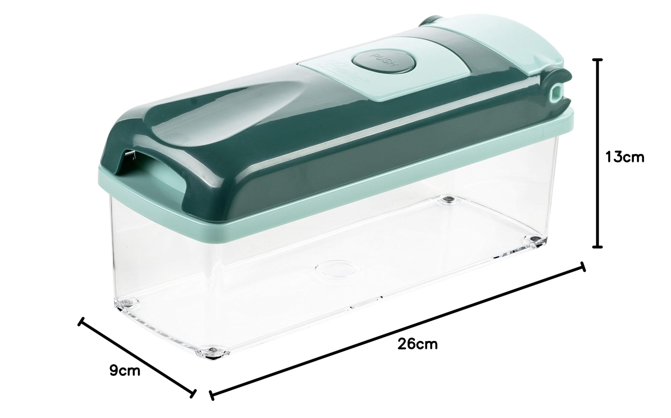 Genius Nicer Dicer Plus Zestaw Akcesoriów Kuchennych 18 Części, Tworzywo Sztuczne, Szmaragdowa Zieleń, 26 x 9 x 13 cm