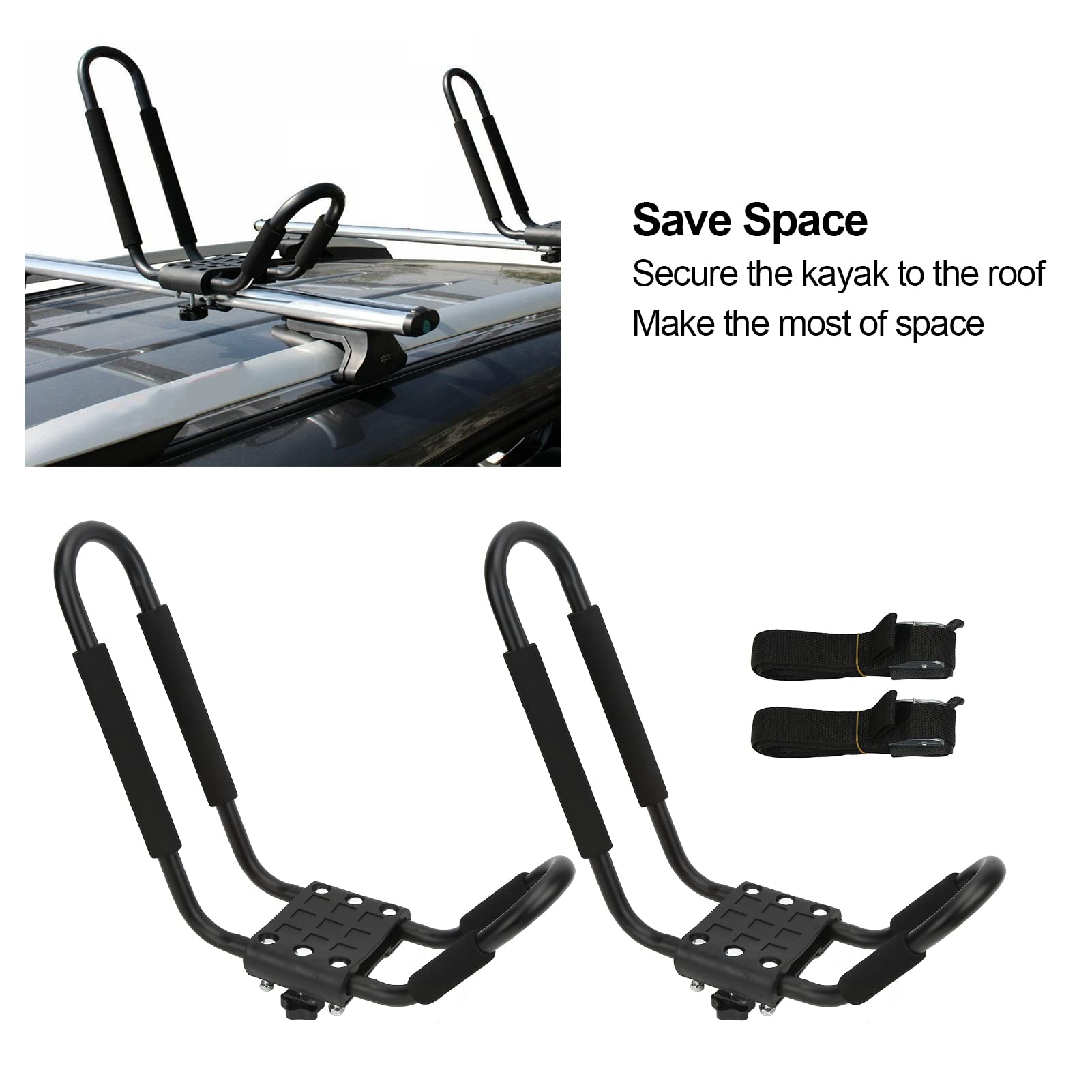 AMONIDA Kayak Roof Rack, Large Load Capacity Iron Structure
