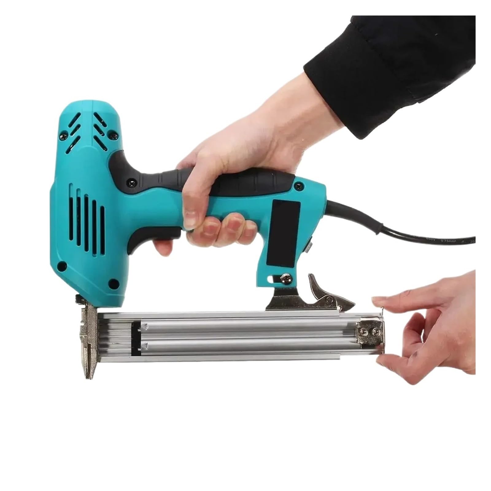 Pistola sparapunti pneumatica senza olio Pistola sparachiodi elettrica 220V 2000W Pistola sparachiodi elettrica ad alta potenza da 10-30mm for lavori pesanti ad alta potenza