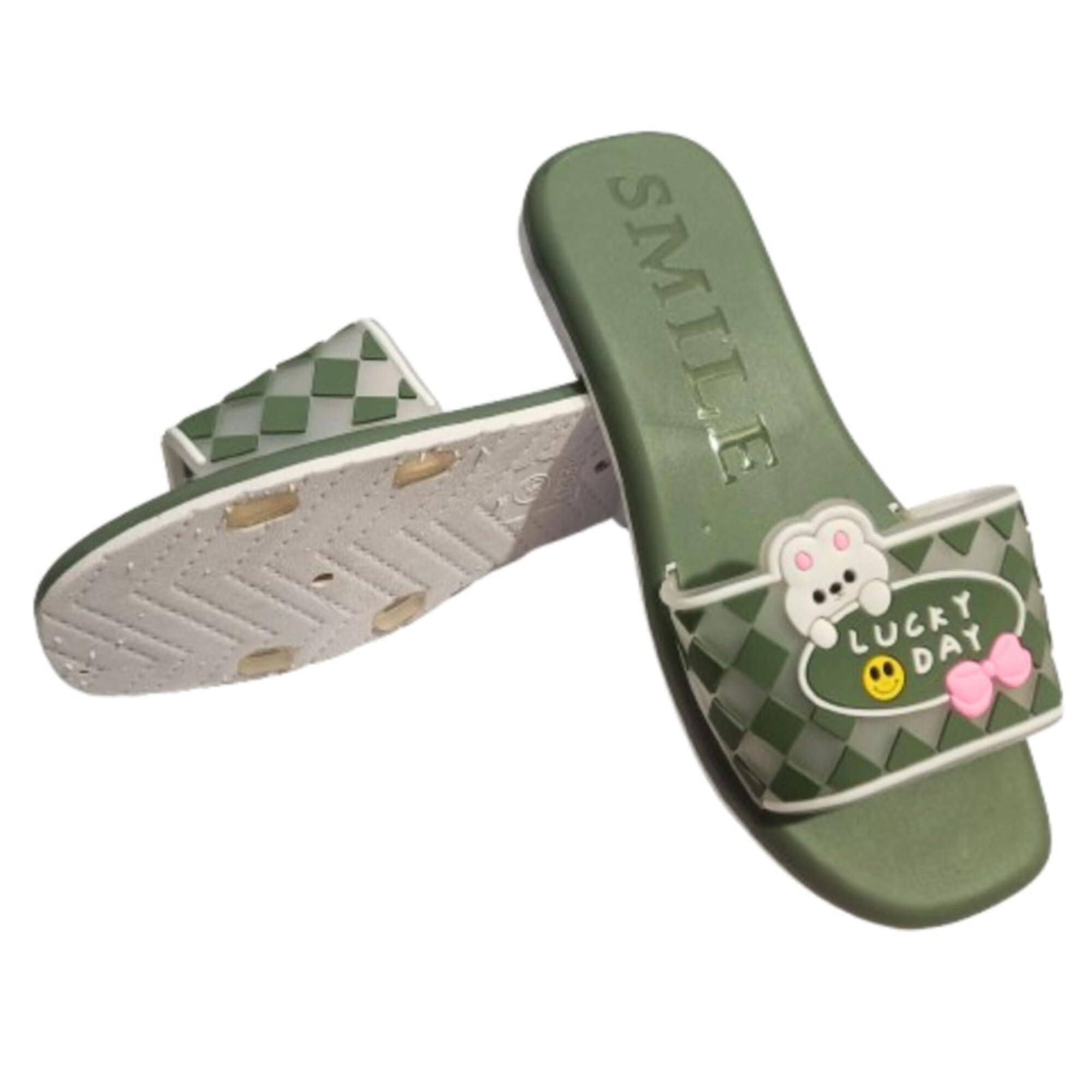 MANI WALK AND WEAR | Women Lucky Day Flip-Flops with Synthetic Upper & PVC Sole – Lightweight Everyday Slippers-picture-40