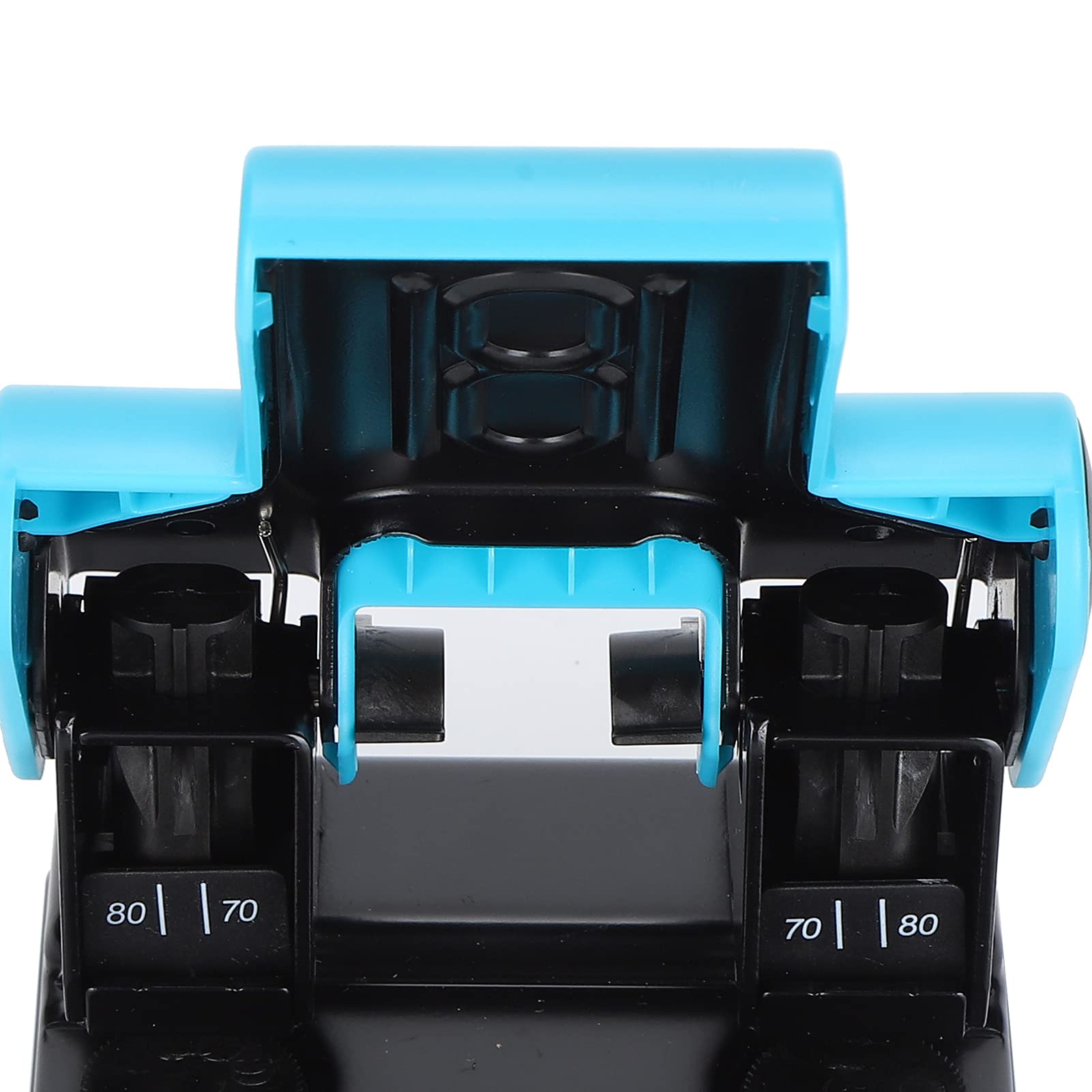 Perforatrice a 2 fori, perforatrice per carta da tavolo con distanza dei fori regolabile, capacità di 70 fogli per casa e ufficio, robusta struttura in plastica ABS e ferro con
