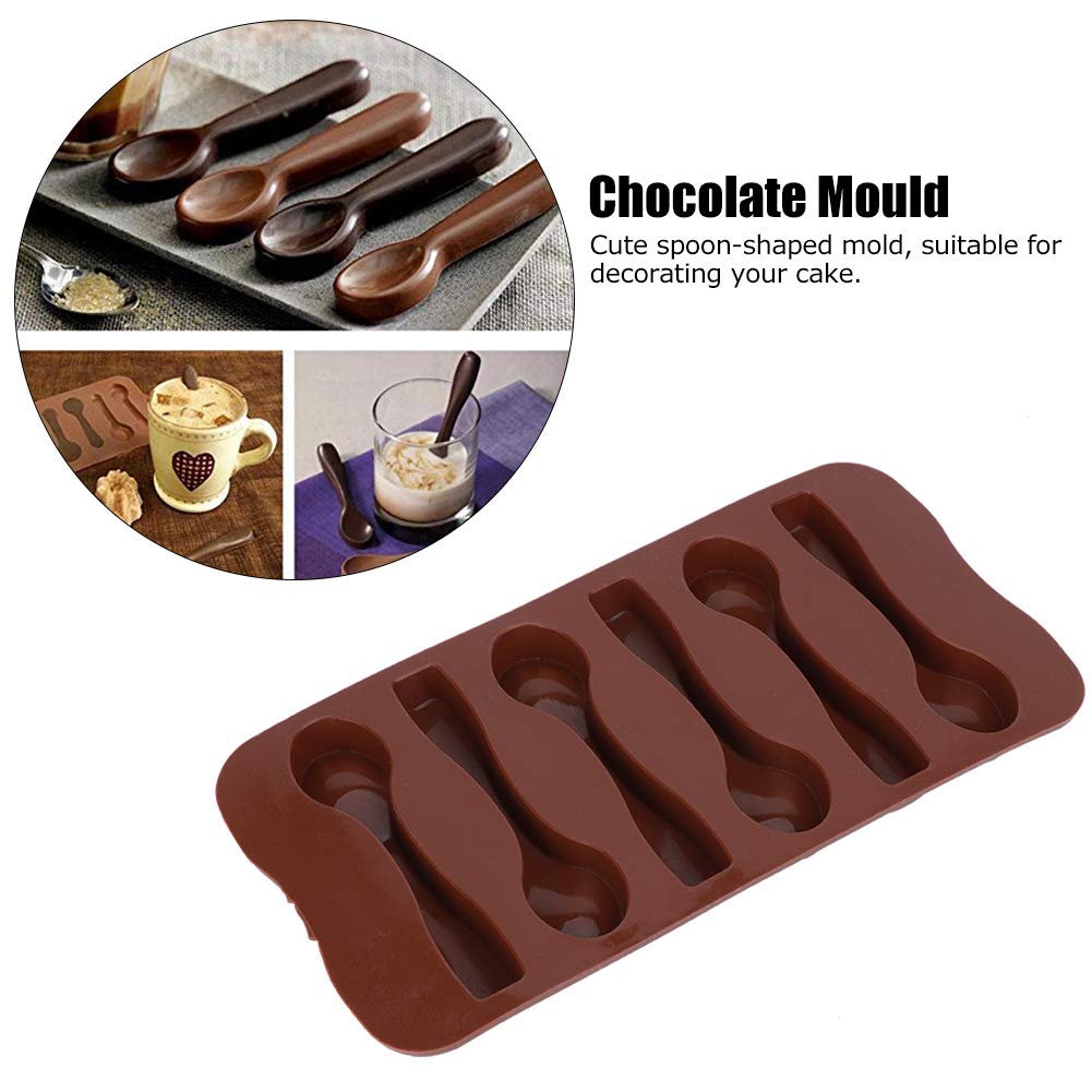 4 Stampi Cioccolato A Cucchiaio - Silicone Alimentare, Per Dolci E Candele - Foto 3