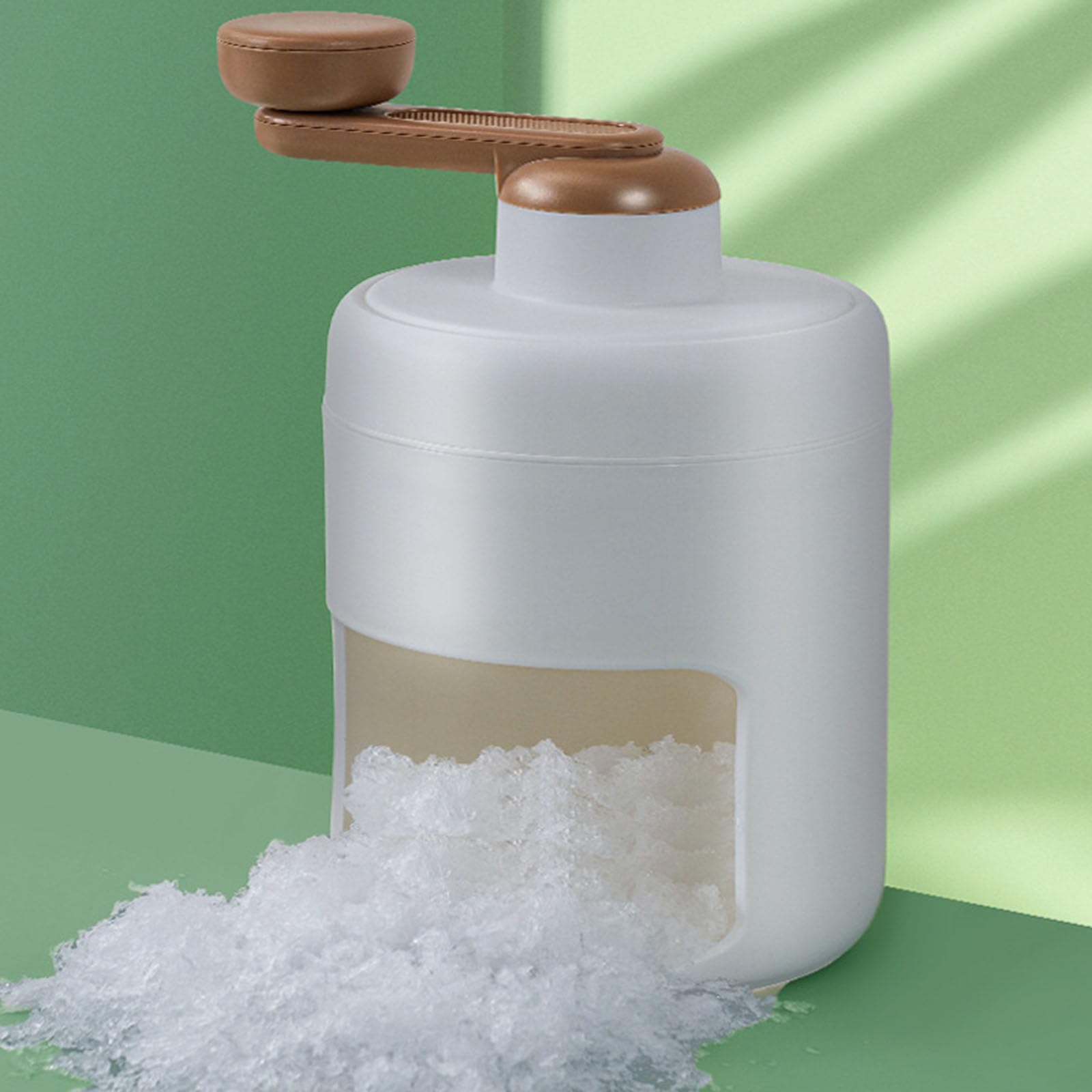 Miniature Ice Grinder Food Safe For Smoothie And Handmade Beverages Ice Crushing Machine With Stainless Steels