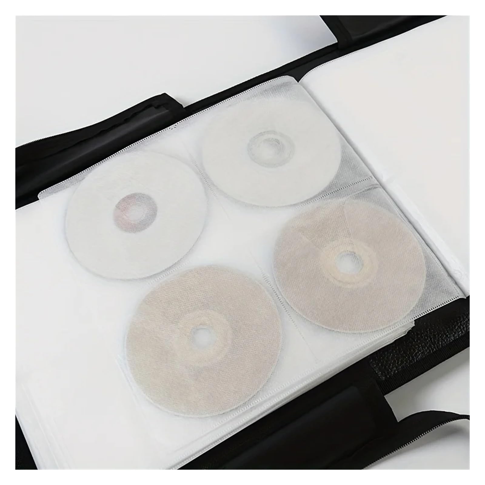 Funda para DVD Estuche for CD con Capacidad for 400 Discos, diseño de cocodrilo portátil, Bolsa Almacenamiento for DVD for Coche, a Prueba Polvo, Organizador doméstico Biblioteca Hogar