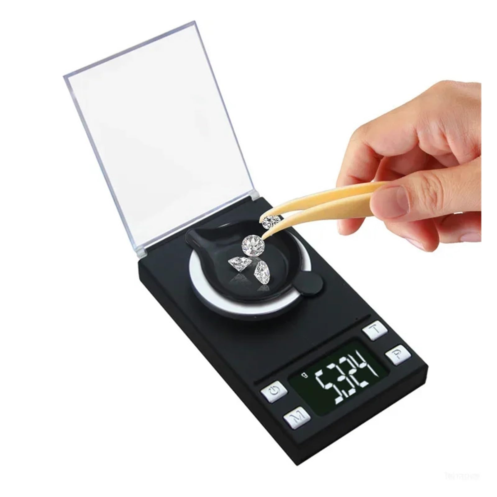 Digital Scales, Precision Digital Electronic Gold Jewelry Carat Diamond Balance Scales Portable Weighing(50g-0.001g)