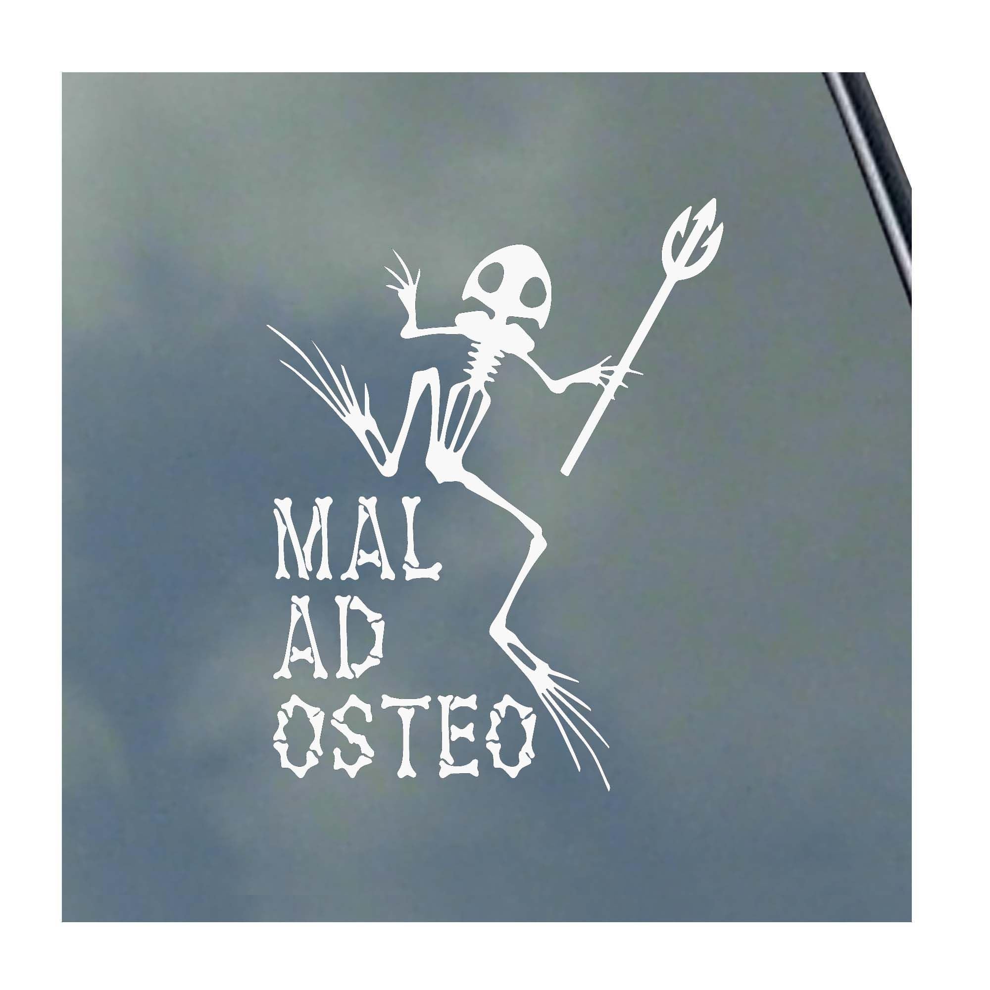 Mal Ad Osteo Bone Frog Vinyl Sticker Decal by KLO Graphics Seal Veteran Military Service Devgru Bad MF