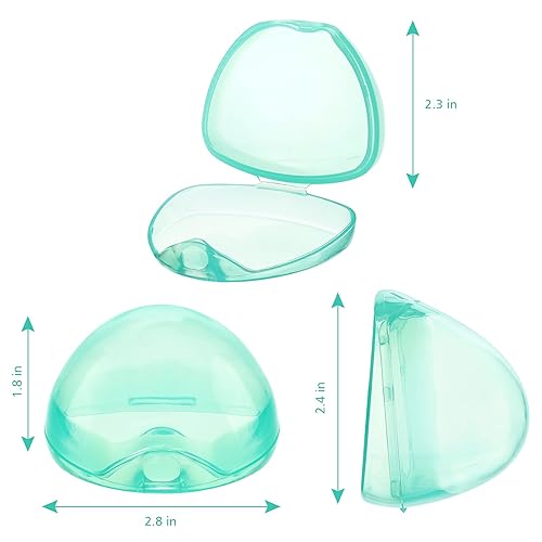Miniatura 9 de Accmor Funda para chupete, estuche para chupete, contenedor para chupete para viajes, sin BPA, verde transparente, paquete de 4