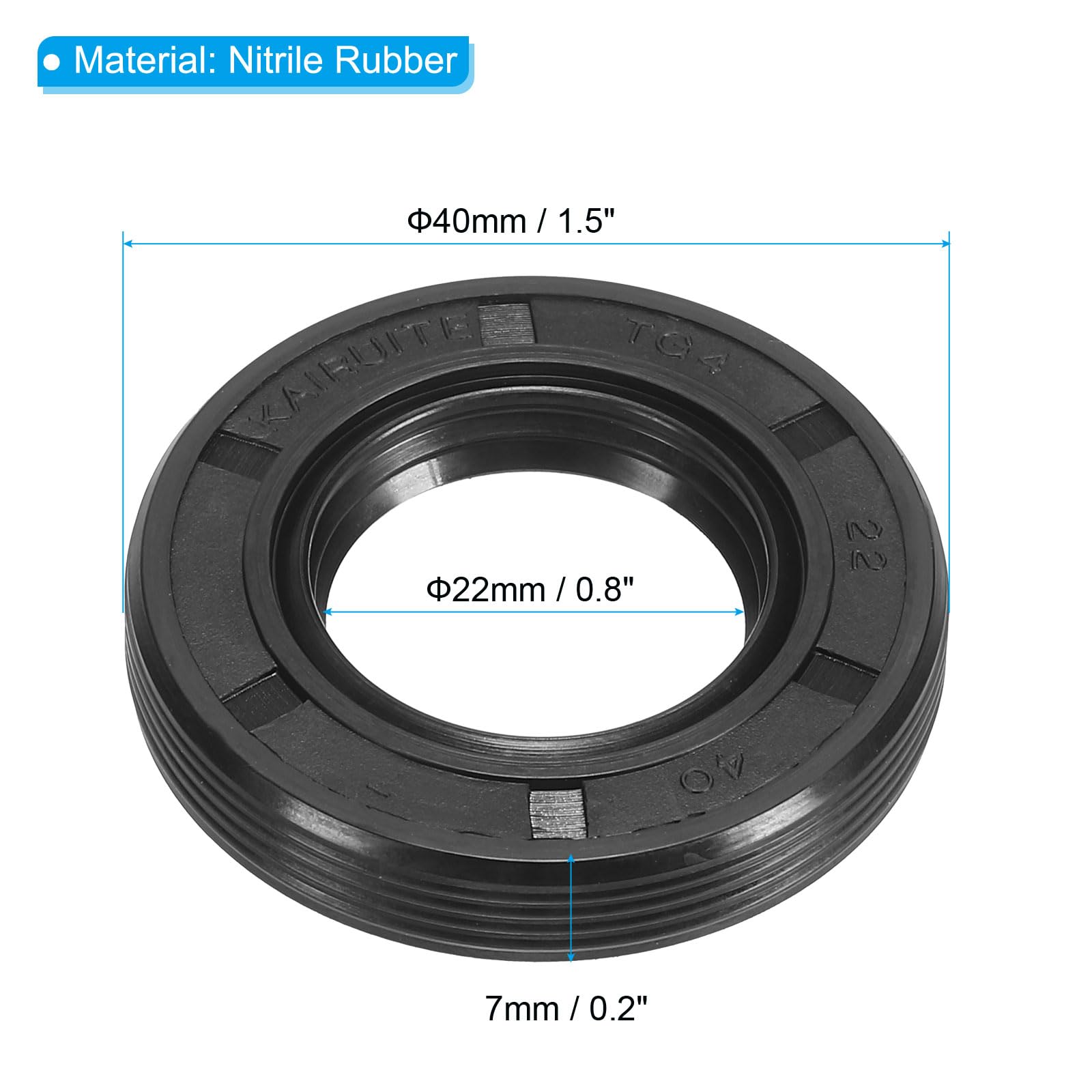 PATIKIL EU Radial Shaft Seal, 2 Pieces 25mm X 40mm X 7mm Tg4 - View #12