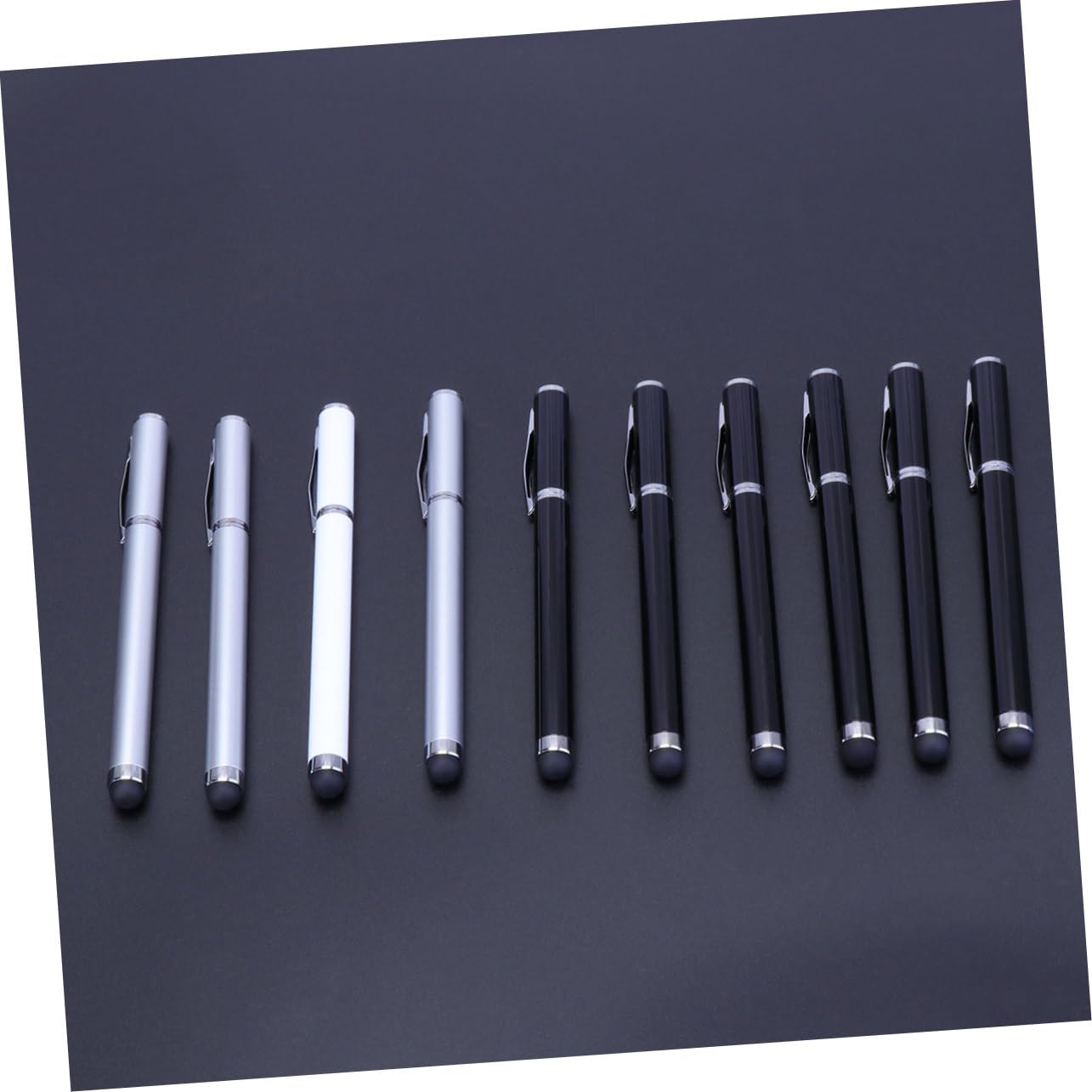 HEMOTON 2 Set 2 in 1 Penna Stilo Capacitiva Per Tablet Telefoni Touch Screen Antigraffio Leggera Compatibile 10 Pezzi*2