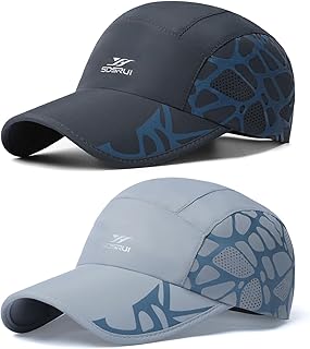 Sponsored You’re seeing this ad based on the product’s relevance to your search query.Learn more about this advertisement TAGVO Baseball Cap Men Women Pack of 2 Quick Drying and Breathable Adjustable Baseball Cap with Sweatband Mesh, Lightweight Foldable Fashion Running Sports Cap Sun Hat for Travel Outdoor