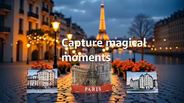Imán para refrigerador Torre de París 3D, pack de 2 miniatura 7